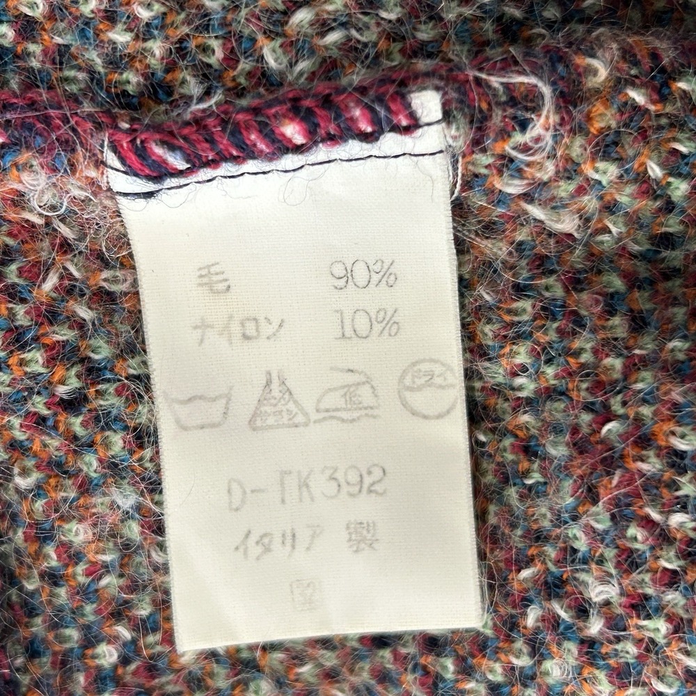 VTG Missoni Floral Tapestry Knit Tunic Sweater M Art Wool Alpaca Jacquard Italy - Picture 10 of 10